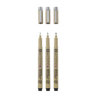 Satz technischer Stifte SAKURA PIGMA MICRON Satz BROAD 3 Stück – Detailansicht 2 | ARTMIE