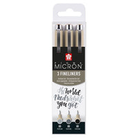 Satz technischer Stifte Sakura Pigma Micron 3 fineliners | ARTMIE
