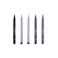 Satz UNI PIN Marker fineliner Elegant Tones 5 Stück – Detailansicht 2 | ARTMIE