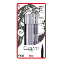 Satz UNI PIN Marker fineliner Elegant Tones 5 Stück | ARTMIE