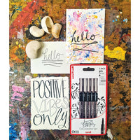 Satz UNI PIN Marker fineliner Love Lettering 5 Stück – Detailansicht 5 | ARTMIE