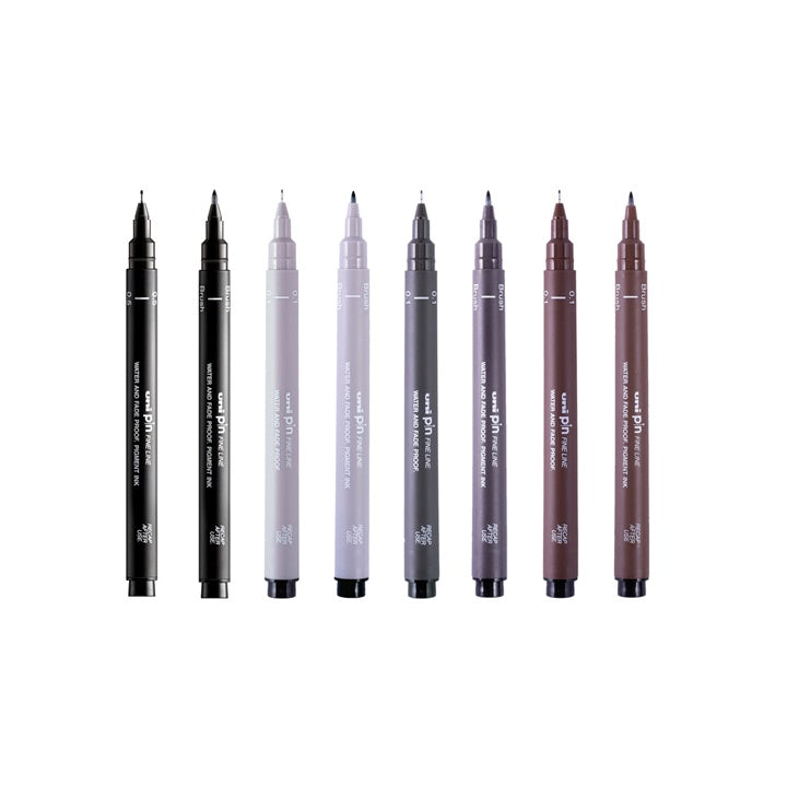 Set UNI PIN fineliner marker Creative Strokes 8 Stück – Detailansicht 2 | ARTMIE