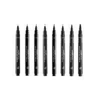 Set UNI PIN fineliner Kalligraphie-Marker 8 Stück – Detailansicht 2 | ARTMIE