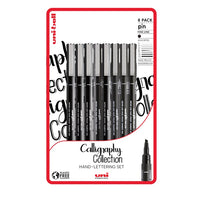 Set UNI PIN fineliner Kalligraphie-Marker 8 Stück | ARTMIE