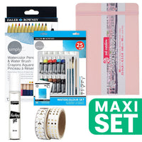 Art Journal Malerei Set 21 x 14,8 cm - Aquarell - Pastellrosa | ARTMIE