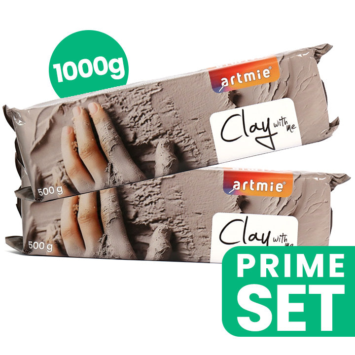 ARTMIE Clay with me Modelliermasse Set 2x500g | ARTMIE