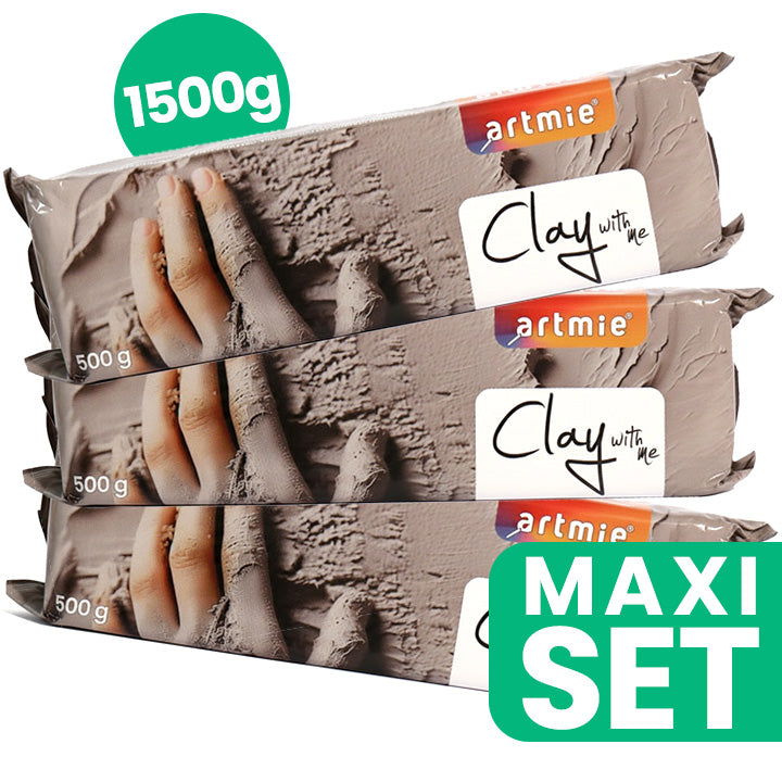 ARTMIE Clay with me Modelliermasse Set 3x500g | ARTMIE