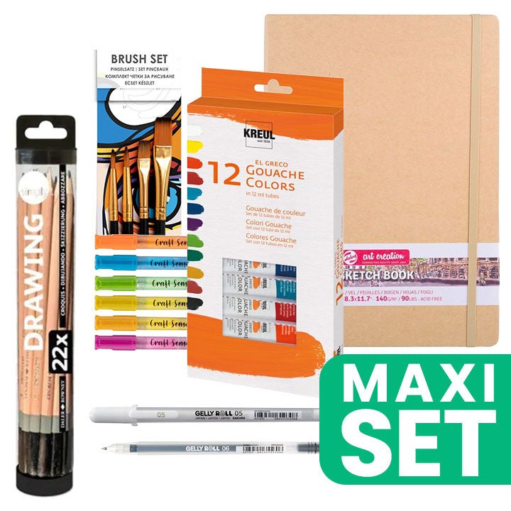 Daily Art Journal Malset 21 x 29,7 cm - Gouache | ARTMIE