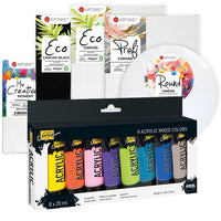 Großer Satz Mini-Leinwände und Solo-Goya-Acrylfarben-Set | ARTMIE