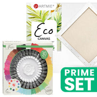 Nassau Acrylfarben-Set und ARTMIE Eco Canvas 30x30 | ARTMIE