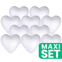 Polystyrol-Herzen 5 cm - 10er-Satz | ARTMIE