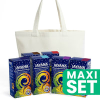 Retro Batik Set - 6 Farbtöne + Baumwolltasche | ARTMIE