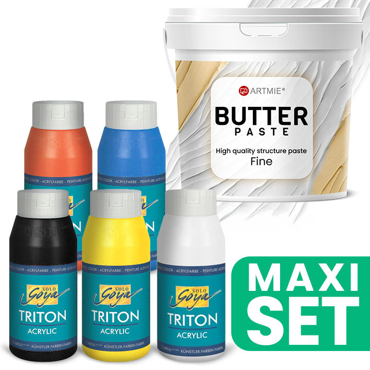 ARTMIE Butter 3D-Paste und TRITON-Acrylfarben-Set | ARTMIE