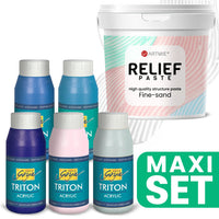 ARTMIE 3D-Paste und TRITON-Acrylfarben-Set | ARTMIE
