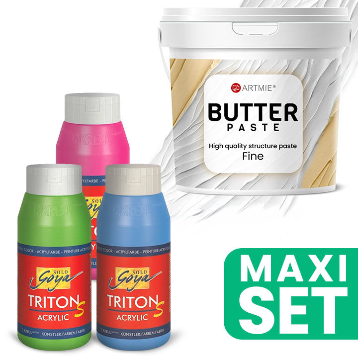 ARTMIE Butter 3D-Paste und TRITON S Acrylfarben-Set | ARTMIE