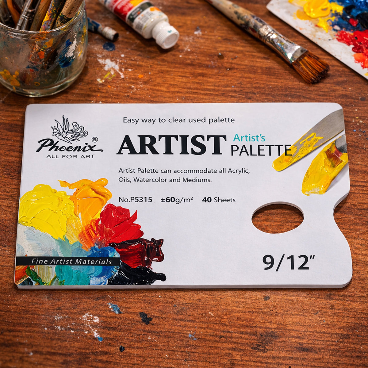 Abreißpalette 23 x 30 cm, 60 g/m² | weiß Phoenix