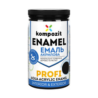 Acryl-Emaillelack KOMPOZIT PROFI Gloss 0,3 l – Schwarz