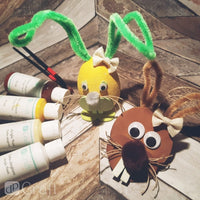 Acryl Pom Poms mit Tiermustern | 56 Stück — Bild 3