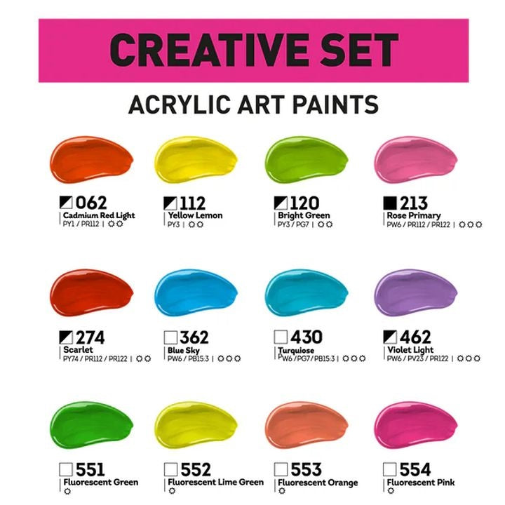 ACRYL PRO CREATIVE Acrylfarben-Set — Bild 2