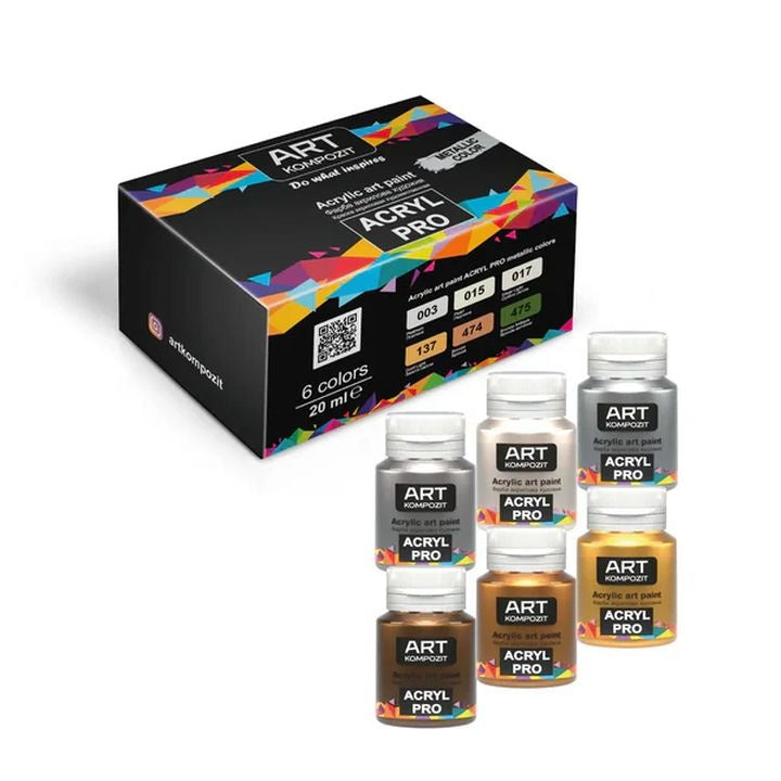 ACRYL PRO Metallic-Acrylfarben-Set — Bild 1