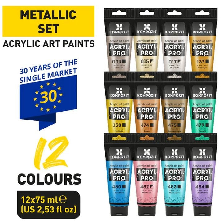 ACRYL PRO METALLIC-Acrylfarben-Set — Bild 10