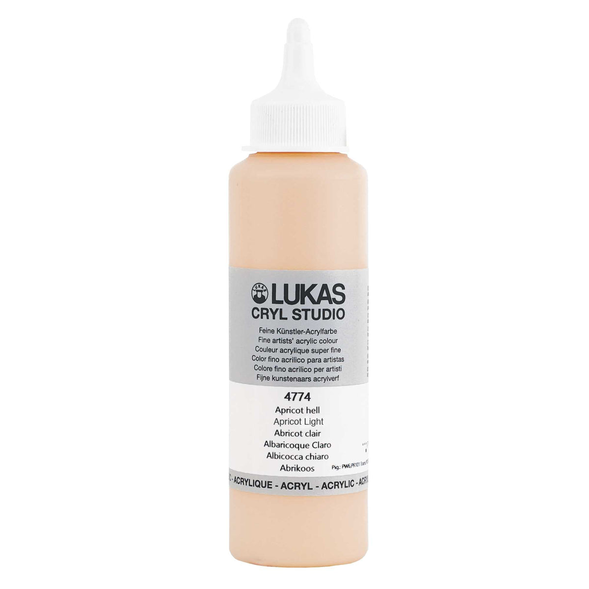 Acrylfarbe LUKAS Cryl Studio 250 ml | verschiedene Farben – Aprikose Hell