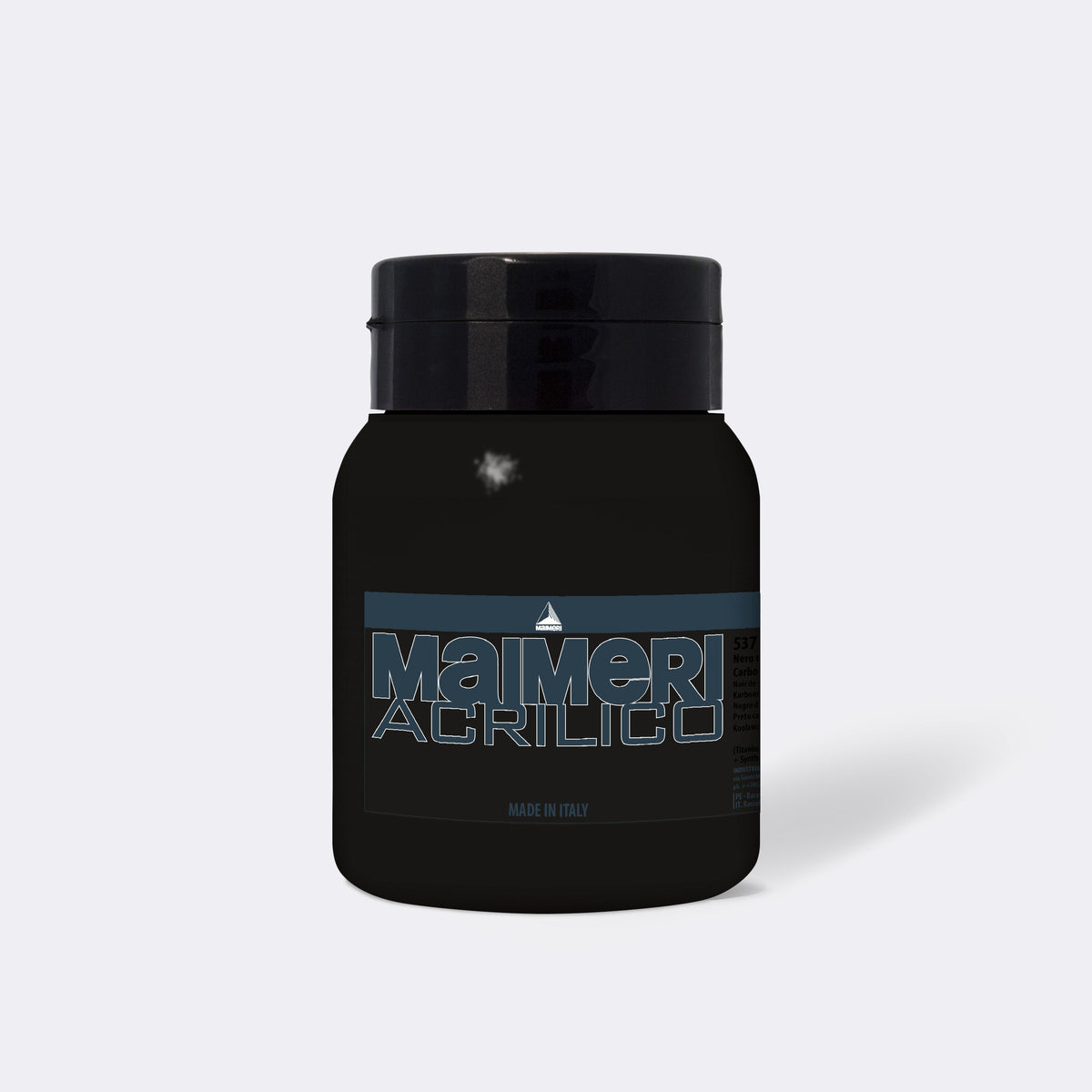 Acrylfarbe MAIMERI Acrilico 500 ml – Karbonschwarz