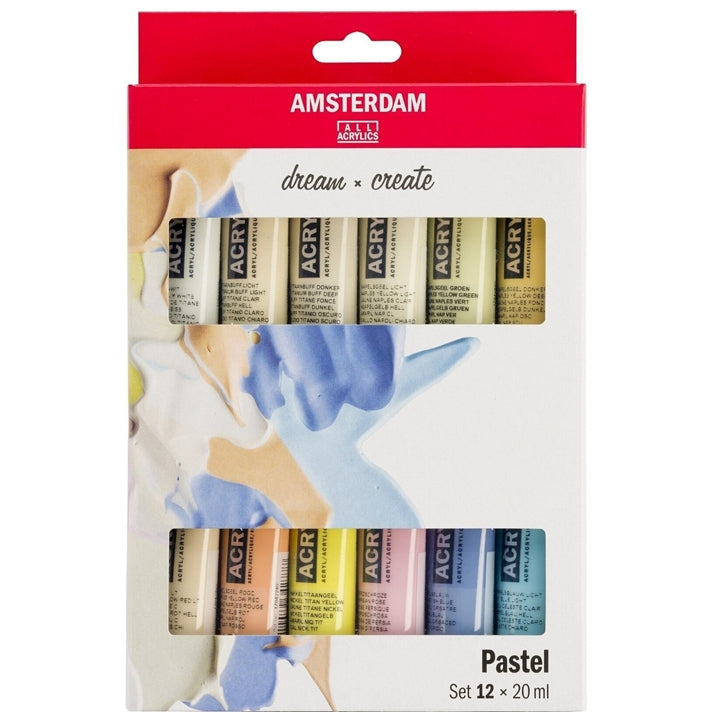 Acrylfarben-Set AMSTERDAM dream and create Pastell 12 x 20 ml — Bild 2