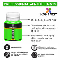 Acrylfarben-Set Kompozit STANDART 24 x 20 ml