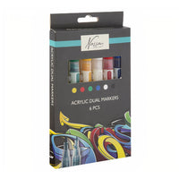 Acrylmarker DUAL Nassau Fine Art - 6er Set — Bild 1