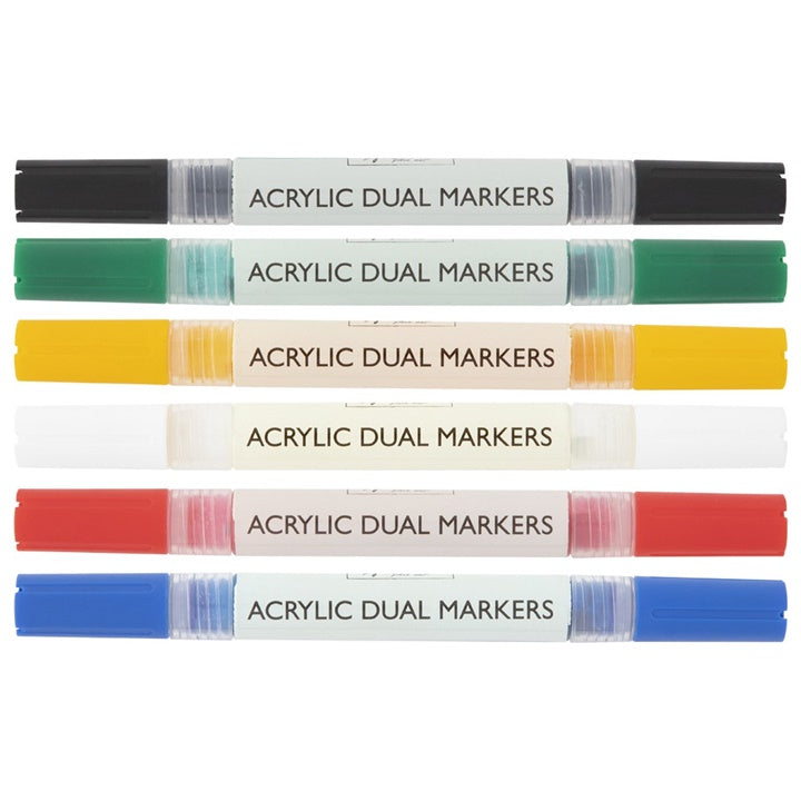 Acrylmarker DUAL Nassau Fine Art - 6er Set — Bild 2
