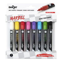 Acrylmarker-Set DARWI Marbel 2 mm Bright