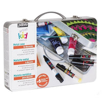 Acrylset für Kinder Pebeo im Metallkasten 15 Stück — Bild 1