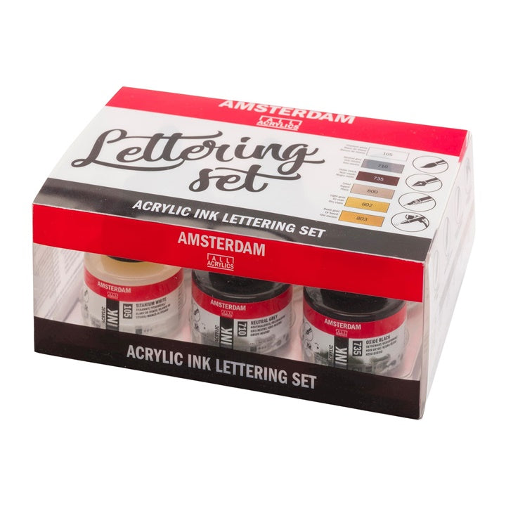 Acryltinte Amsterdam - Beschriftungsset / 6 x 30 ml — Bild 1
