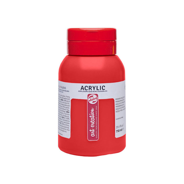 ArtCreation Essentials Acrylfarbe 750 ml – 40 Farbtöne | 396-Naphtholrot
