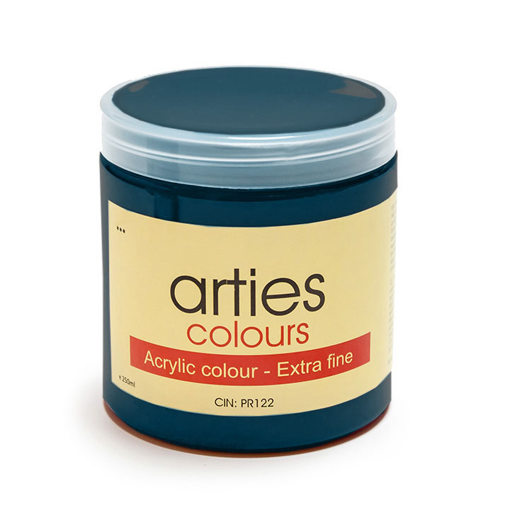 Arties Colours Acrylfarbe 250 ml – 45 Farbtöne | 5001 - Indigo Hue
