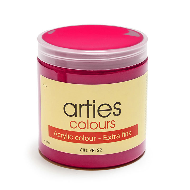 Arties Colours Acrylfarbe 250 ml – 45 Farbtöne | 5024 - Magenta