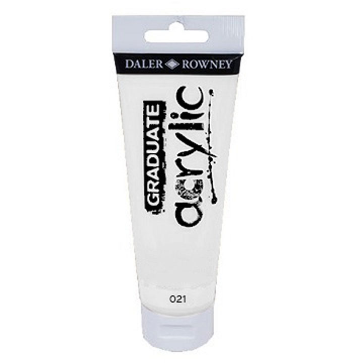 Daler-Rowney GRADUATE Acrylfarbe 120 ml | verschiedene Farbtöne | 020 perlweiß