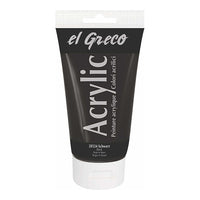 El Greco Acrylfarbe 150 ml | verschiedene Farben | schwarz