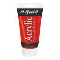 El Greco Acrylfarbe 150 ml | verschiedene Farben | karmesinrot