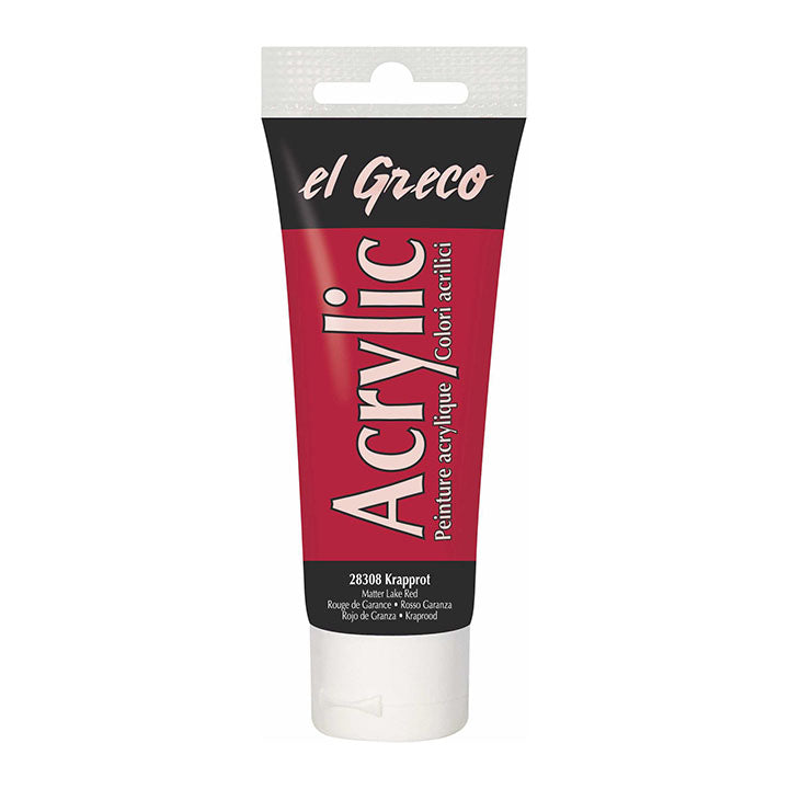 El Greco Acrylfarbe 75 ml | verschiedene Farben | rote Madder