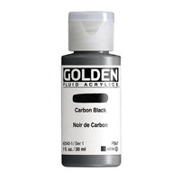 GOLDEN Fluid Acrylfarbe 118 ml | verschiedene Farben | 2040 Carbon Black