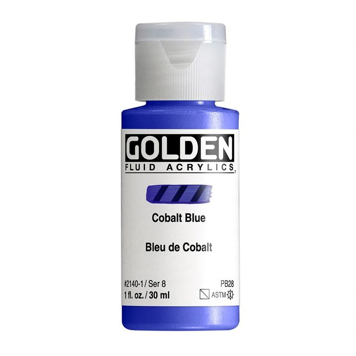 GOLDEN Fluid Acrylfarbe 118 ml | verschiedene Farben | 2140 kobaltová modrá