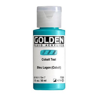 GOLDEN Fluid Acrylfarbe 118 ml | verschiedene Farben | 2145 kobaltová modrozelená