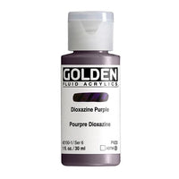 GOLDEN Fluid Acrylfarbe 118 ml | verschiedene Farben | 2150 dioxazin fialová