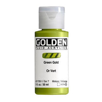 GOLDEN Fluid Acrylfarbe 118 ml | verschiedene Farben | 2170 zeleno zlatá