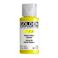 GOLDEN Fluid Acrylfarbe 118 ml | verschiedene Farben | 2191 hansa gelb deckend
