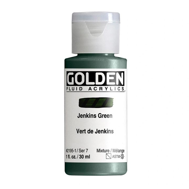 GOLDEN Fluid Acrylfarbe 118 ml | verschiedene Farben | 2195 jenkins zelená