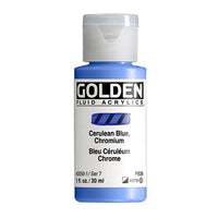 GOLDEN Fluid Acrylfarbe 30 ml – 2050 Cerulean Chromblau