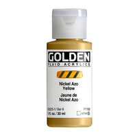 GOLDEN Fluid Acrylfarbe 30 ml – 2225 Nickel-Azo-Gelb